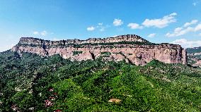 The Largest Single Rock in Asia Danxia Red Cliff