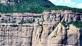 The Largest Single Rock in Asia Danxia Red Cliff