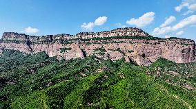 The Largest Single Rock in Asia Danxia Red Cliff