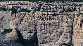 The Largest Single Rock in Asia Danxia Red Cliff