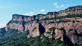 The Largest Single Rock in Asia Danxia Red Cliff