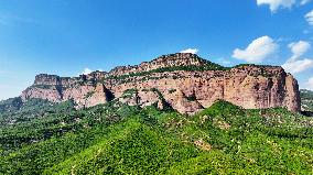 The Largest Single Rock in Asia Danxia Red Cliff