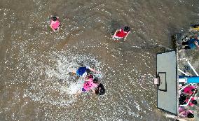 Water Basketball Game in Liuzhou, China