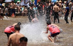 Catching Fish Activity in Liuzhou, China