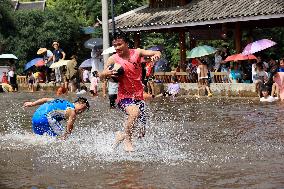 Water Basketball Game in Liuzhou, China