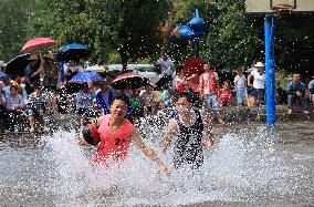 Water Basketball Game in Liuzhou, China