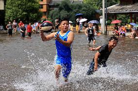 Water Basketball Game in Liuzhou, China