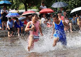 Water Basketball Game in Liuzhou, China
