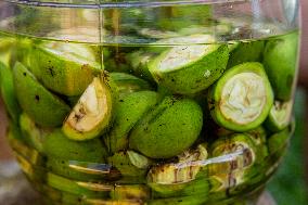 Home-made Fruit Alcohol In Poland