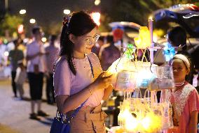 Citizens shop At A Car Trunk Market in Linyi, China