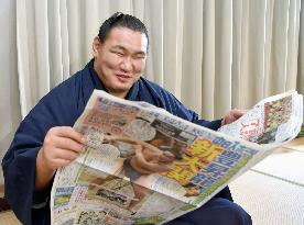 Sumo: Hoshoryu after maiden win