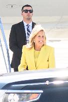 Jill Biden Touches Down At Orly Airport - Paris