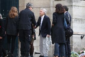 Jane Birkin Funeral - Paris