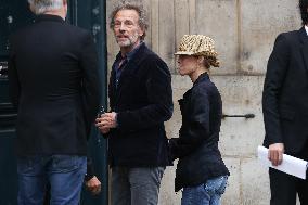 Jane Birkin Funeral - Paris