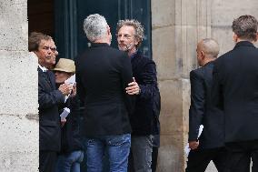 Jane Birkin Funeral - Paris