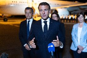 Macron on visit in New Caledonia