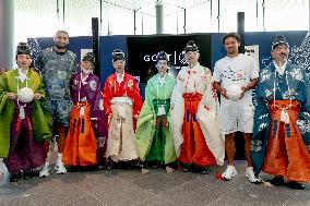 PSG’s players at opening of the PSG House in Osaka