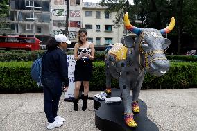 CowParade Exhibition In Mexico City
