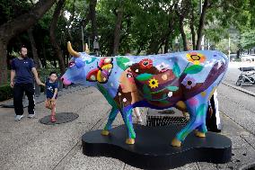 CowParade Exhibition In Mexico City