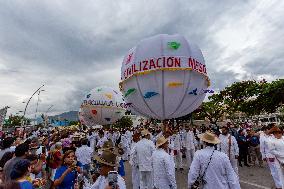 Delegations Parade At Gelaguetza Celebration