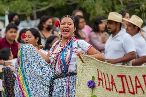 Delegations Parade At Gelaguetza Celebration