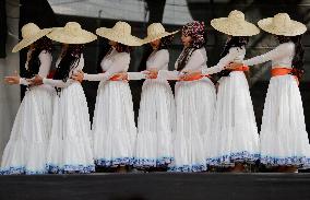 International Folklore Festival Parade In San Pedro Atocpan, Milpa Alta, Mexico