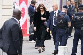 Jane Birkin Funeral - Paris