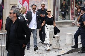 Jane Birkin Funeral - Paris