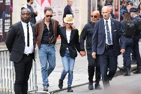 Jane Birkin Funeral - Paris