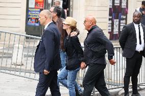 Jane Birkin Funeral - Paris