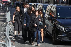 Jane Birkin Funeral - Paris