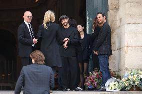 Jane Birkin Funeral - Paris