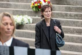 Jane Birkin Funeral - Paris