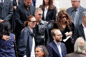 Jane Birkin Funeral - Paris