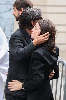 Jane Birkin Funeral - Paris