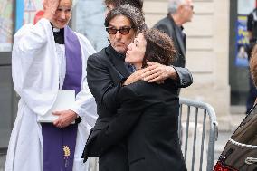 Jane Birkin Funeral - Paris