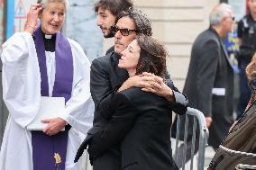 Jane Birkin Funeral - Paris