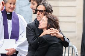 Jane Birkin Funeral - Paris