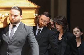 Jane Birkin Funeral - Paris