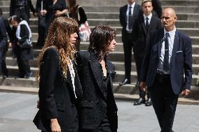 Jane Birkin Funeral - Paris