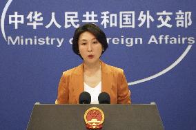 Chinese Foreign Ministry spokeswoman