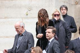 Jane Birkin Funeral - Paris