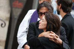 Jane Birkin Funeral - Paris