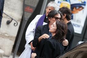 Jane Birkin Funeral - Paris