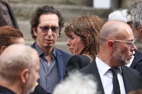 Jane Birkin Funeral - Paris