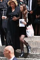 Birkin Grand Daughter Jo Attal at Jane Birkin Funeral - Paris