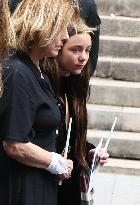 Birkin Grand Daughter Jo Attal at Jane Birkin Funeral - Paris