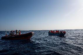 Open Arms Rescues 73 People In The Mediterranean Sea
