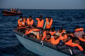 Open Arms Rescues 73 People In The Mediterranean Sea