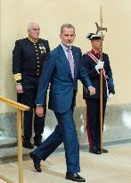 King Felipe Receives The EuroLat Assembly - Madrid